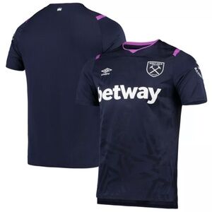 Umbro West Ham United 2019-20 Third Jersey Kit 36838 (Evening Blue/Dark Purple)